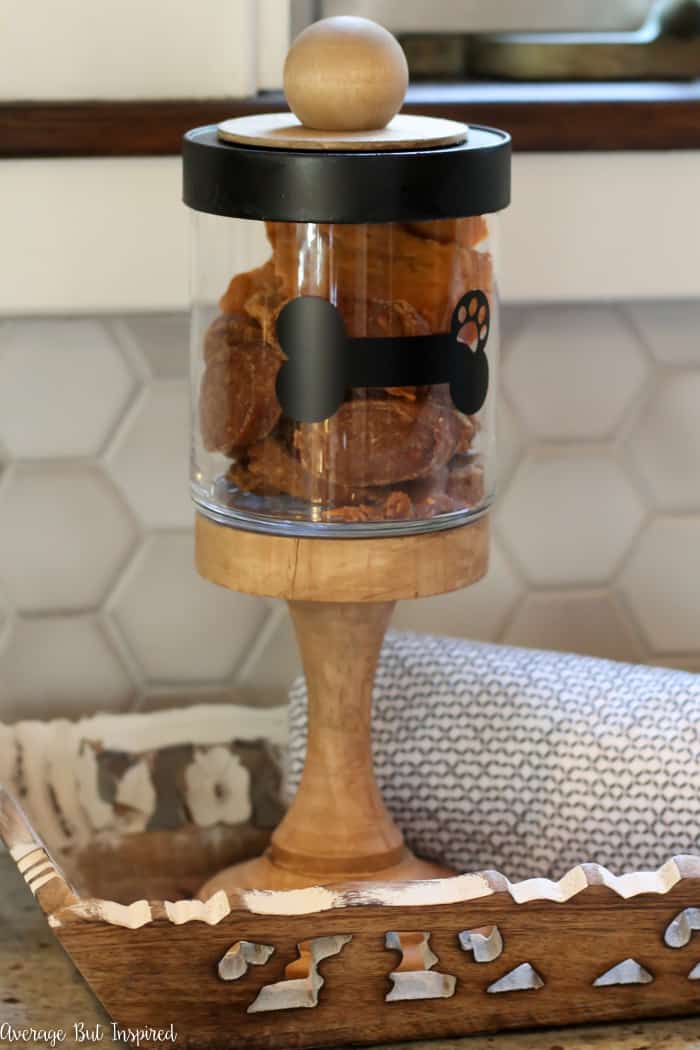 DIY Dog Treat Jar - Upstate Ramblings