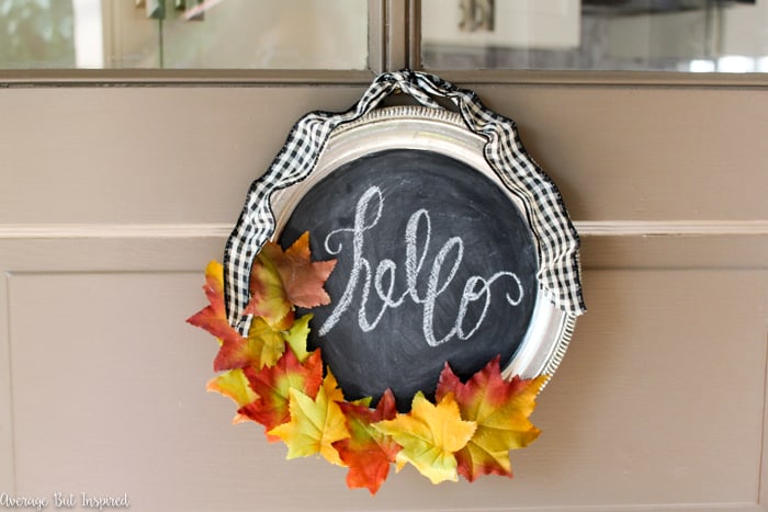 DIY Fall Wreath from Egg Tray