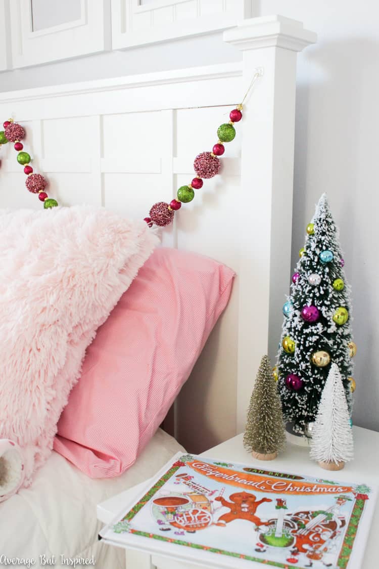 Deck the halls with these fun Colorful Christmas Kids Bedroom decor ideas! Furry throws and pillows and bright colors make the room special for the holiday season!