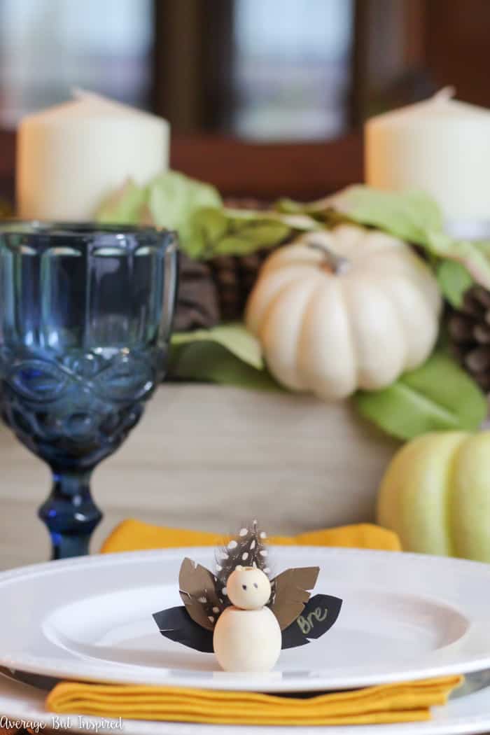 DIY Thanksgiving Turkey Place Cards