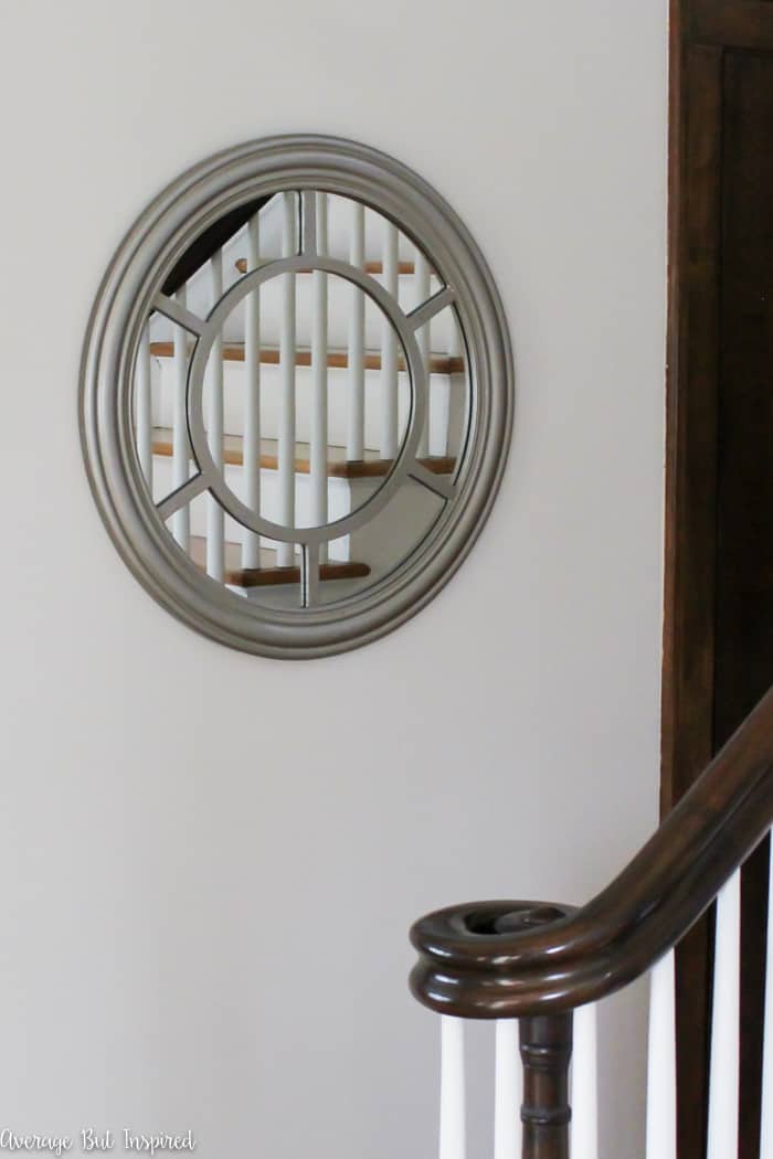 Give an old mirror new life with a paint job! Learn how to paint a mirror frame without removing the mirror with this surprising trick!