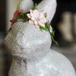 Pretty Vintage Paper Mache Bunny