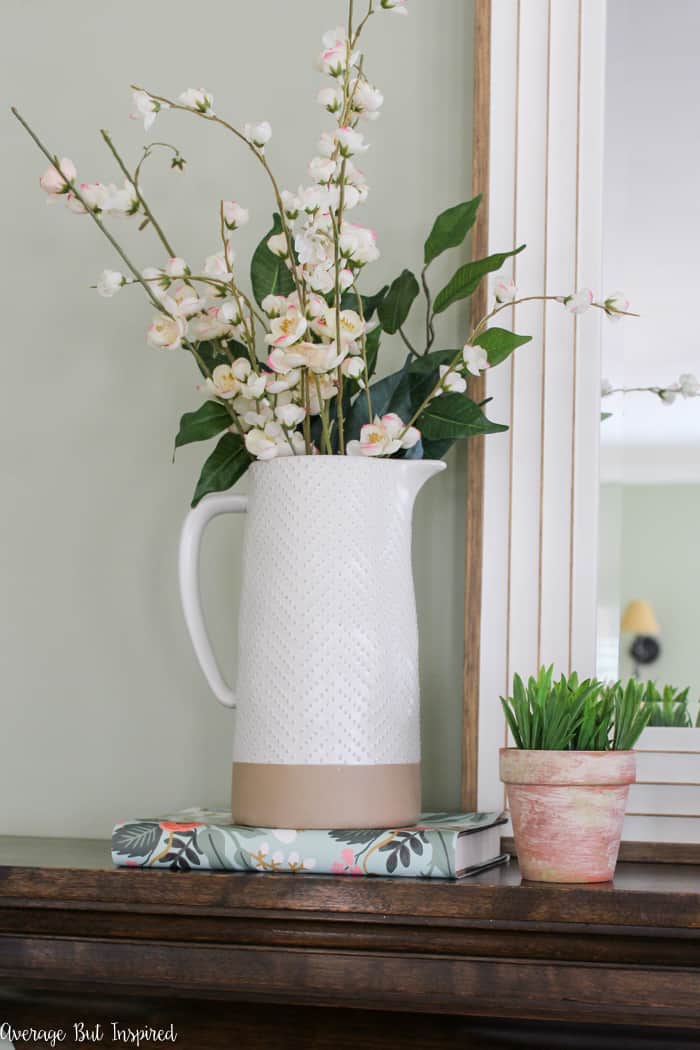 How to Decorate a Spring Mantel with Just Five Elements