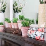 How to Decorate a Spring Mantel with Just Five Elements