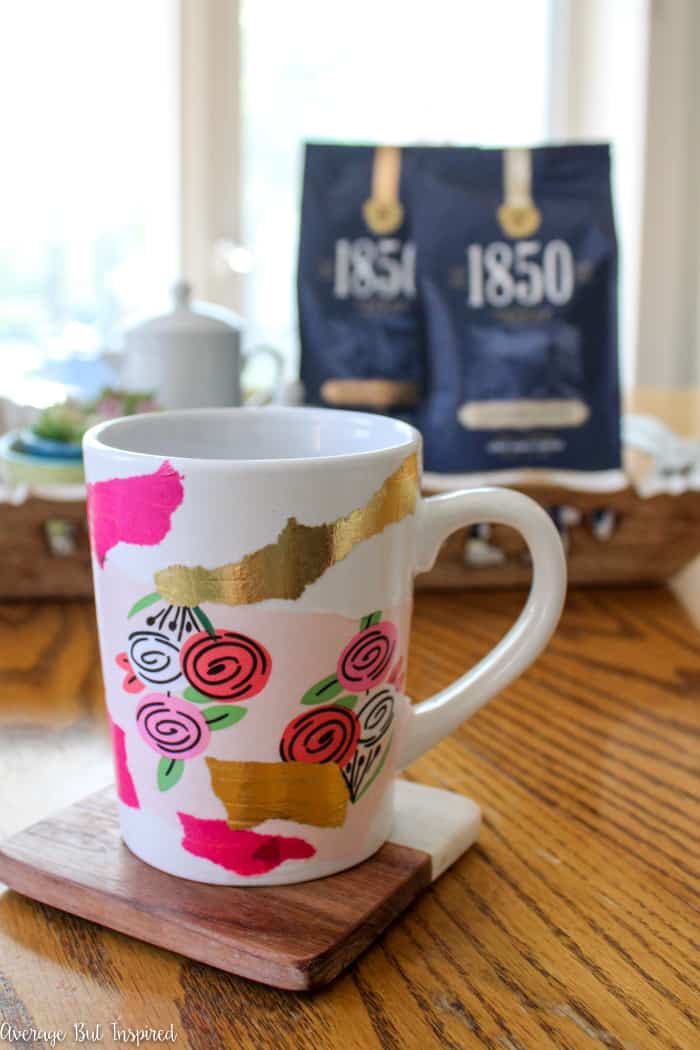 One Savvy Mom ™  NYC Area Mom Blog: DIY Dishwasher Safe Tissue Paper  Coffee Mugs Kids Craft Tutorial