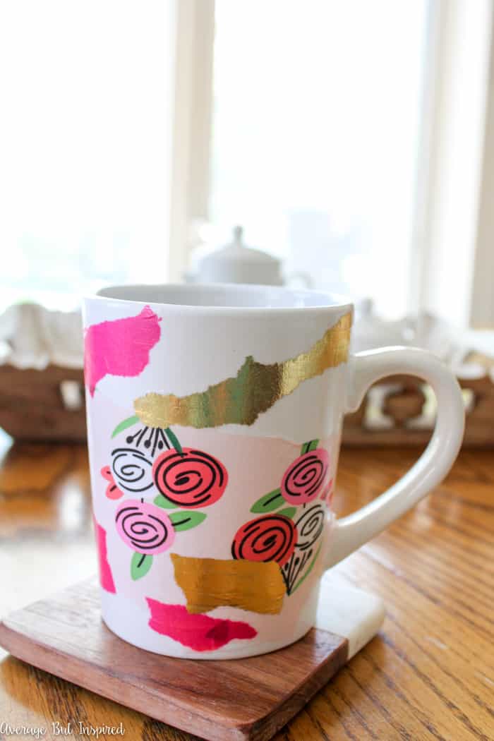 One Savvy Mom ™  NYC Area Mom Blog: DIY Dishwasher Safe Tissue Paper  Coffee Mugs Kids Craft Tutorial