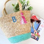 How to Paint a Straw Tote for a Trendy Summer Bag
