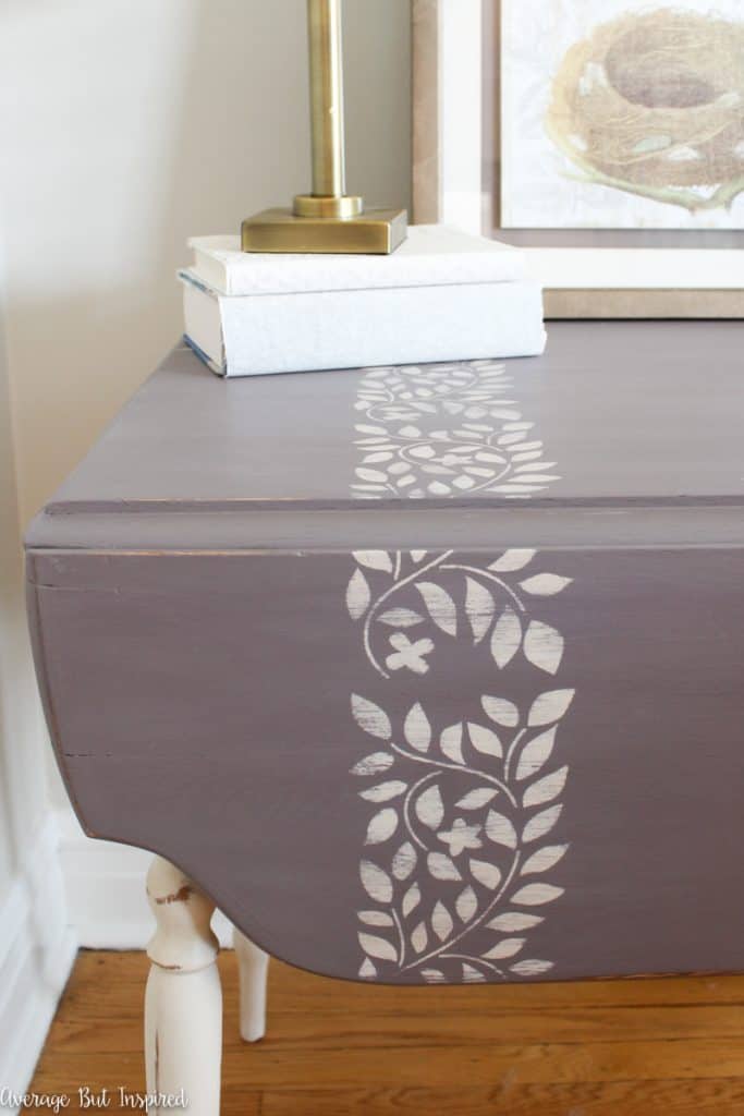 Chalk Painted Drop Leaf Table Makeover Average But Inspired