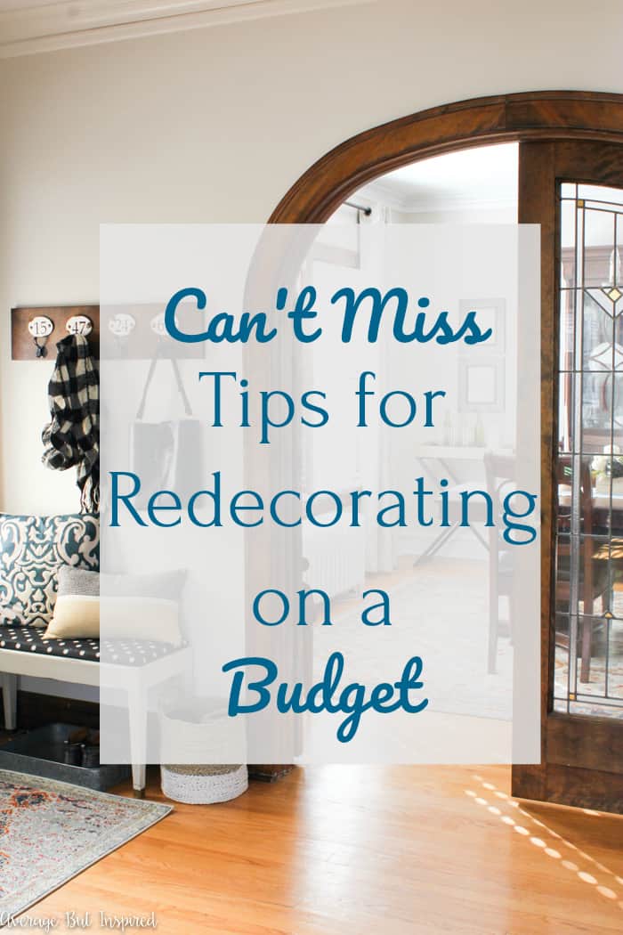 This post is so helpful! There are three great tips for redecorating on a budget that you don't want to miss!