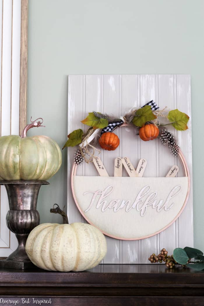 Thankful Wreath Embroidery Kit