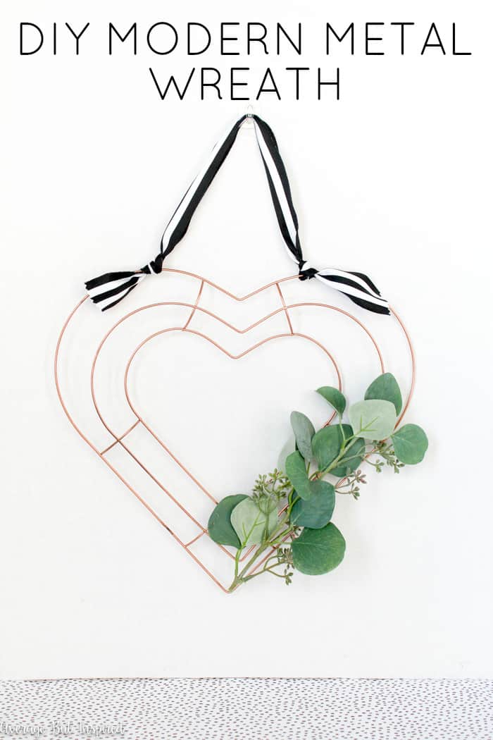 Wire Heart Wreath Frame