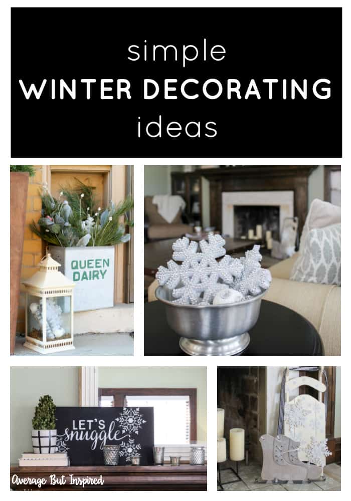 Looking to make your home feel less sparse after the holiday decorations are packed away? Check out these simple winter decorating ideas, which will add personality and warmth to your home! #winterdecor #winterdecorating #winterdecorafterchristmas #winterdecoratingafterchristmas