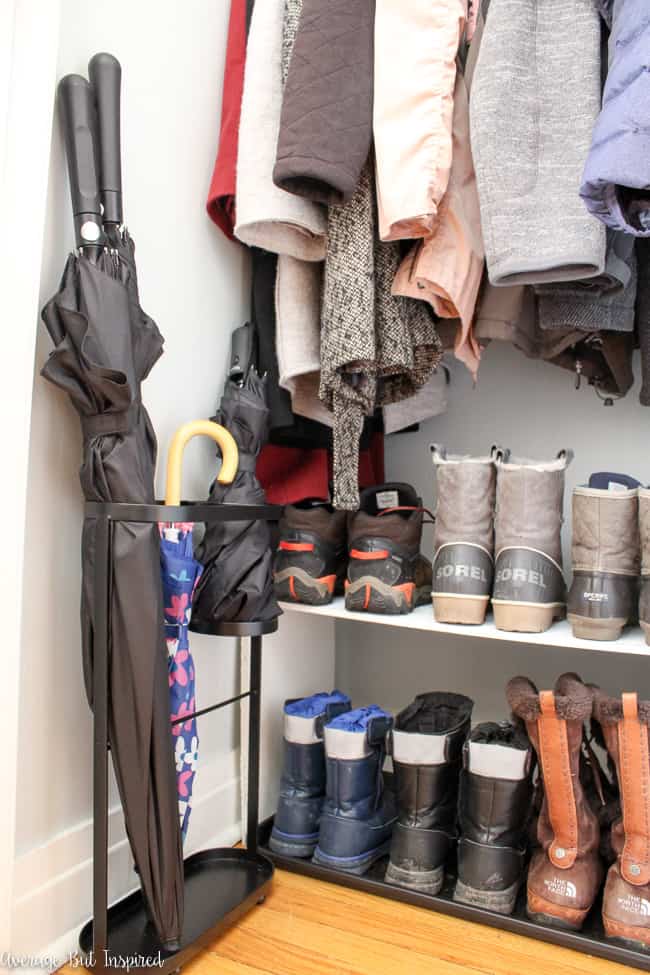 Coat Closet Organization and Makeover