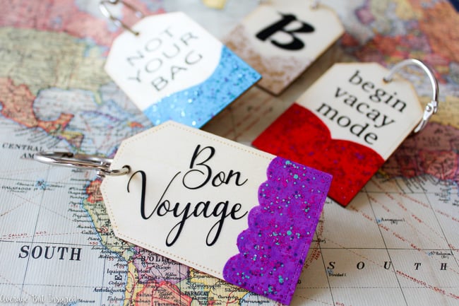 Make Your Own Watercolor Luggage Tags - A Beautiful Mess