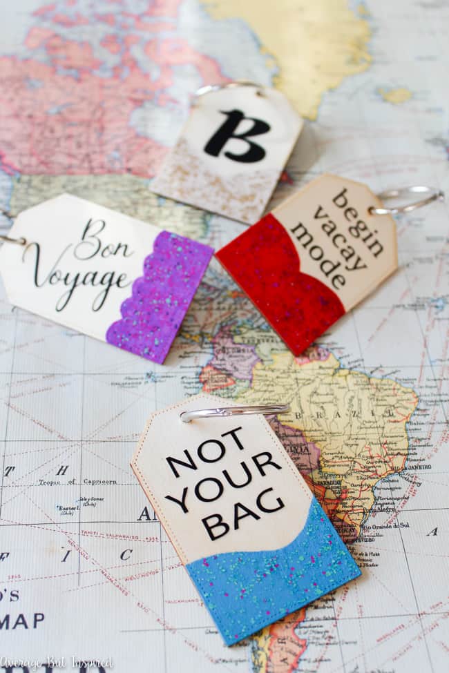 Make Your Own Watercolor Luggage Tags - A Beautiful Mess