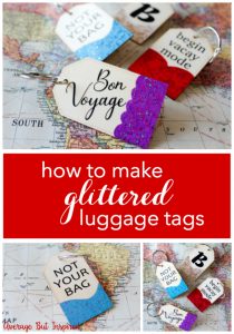 How to Make DIY Glitter Luggage Tags (Without the Mess!) - Average But ...