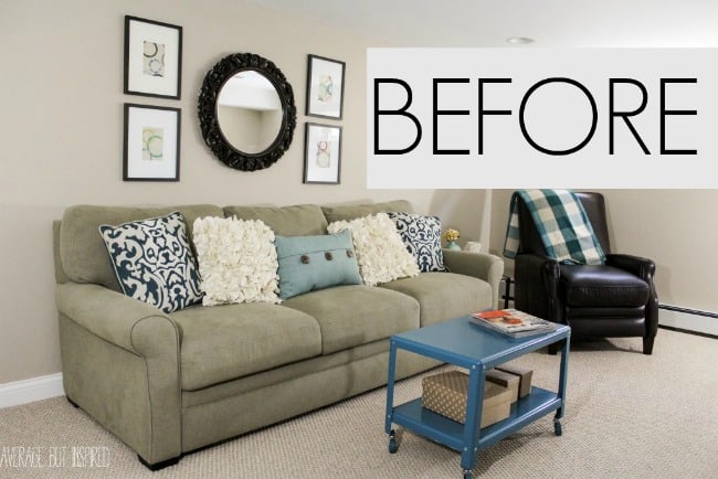 This tiny coffee table was all wrong for this living room! Read this post to find out how NOT to make the same mistakes as this blogger!