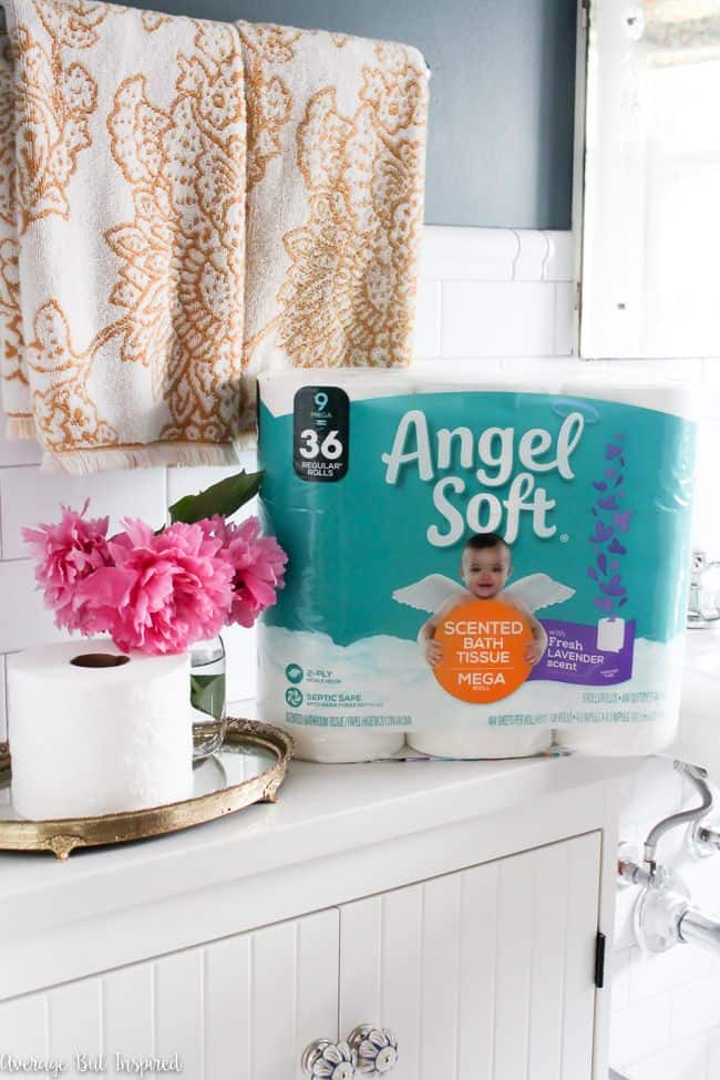 Angel Soft with Fresh Lavender Scented Tube makes your bathroom smell amazing without sprays!