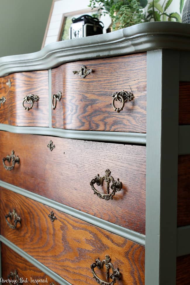 Cypress Green Tall Dresser Makeover 5044 