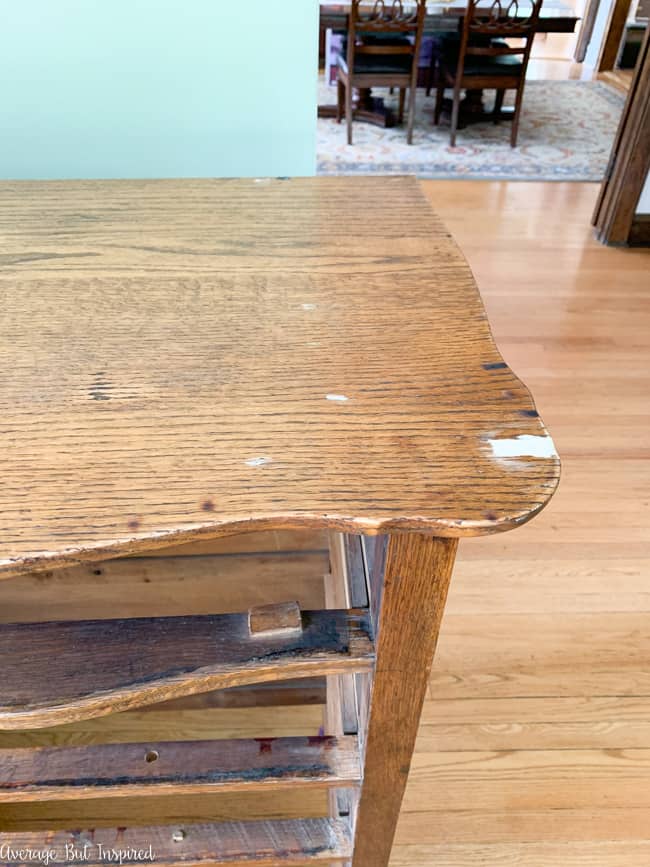 Wood filler can fix gouges and scratches in furniture that is going to be painted.