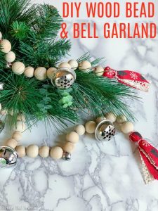 How to Make a Jingle Bell Wood Bead Garland for Christmas - Average But ...