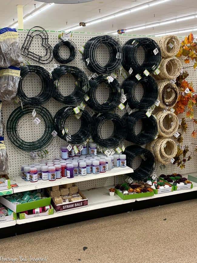 Dollar tree wire store wreath frames