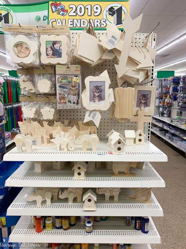 Dollar Tree DIY Wood Bead Chandelier