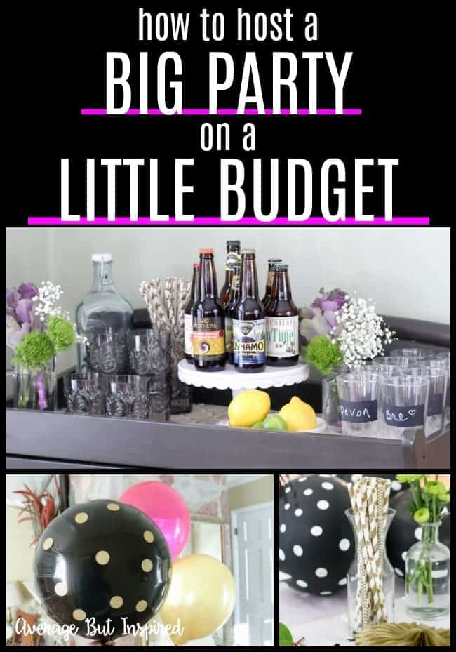 This post is filled with party planning tips that will help you save money! You can host a big party on a little budget - it is possible! Click through to read the post and see how to save when hosting your next party. #partybudget #partyplanningtips #partyplanningchecklist 