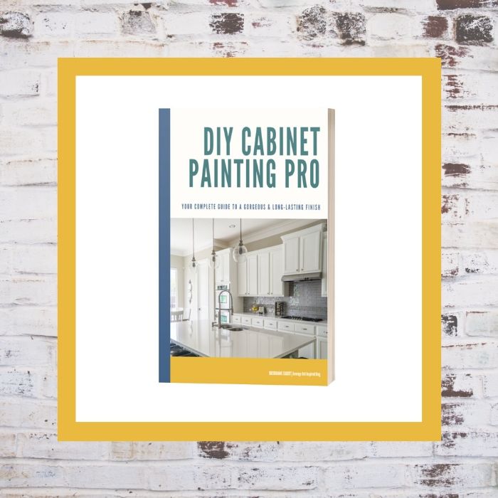 DIY Cabinet Painting Pro is a digital download ebook that teaches you the right way to paint your wood or laminate kitchen cabinets.
