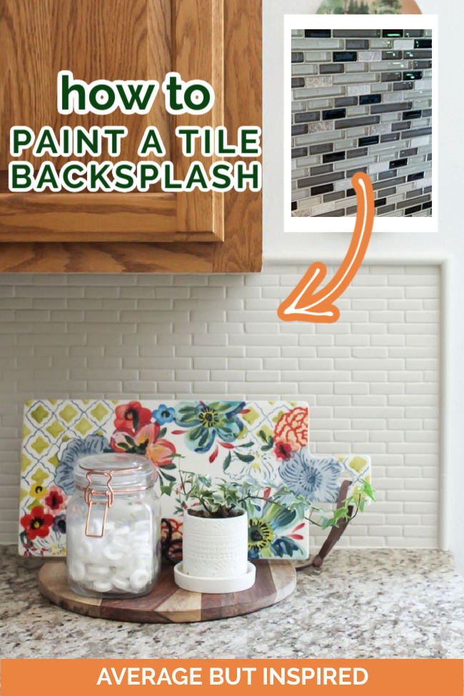 Did you know you can paint a kitchen tile backsplash? It's true, and it's actually really easy! This post tells you everything you need to paint your backsplash the right way. This blogger painted her glass mosaic tile backsplash, but the method works on any type of tile backsplash.