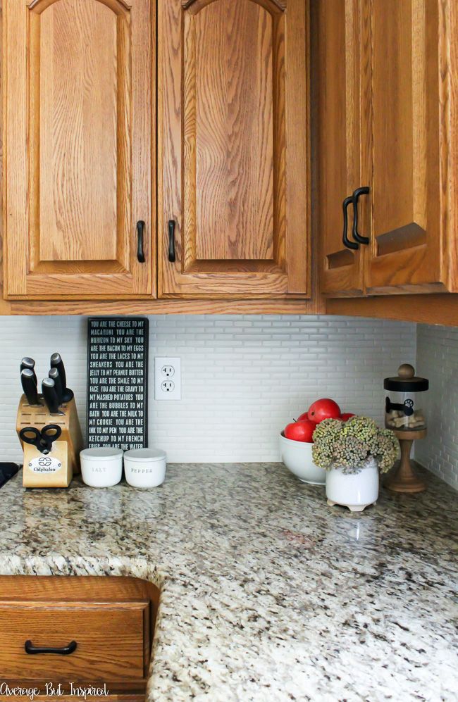 How to Paint a Kitchen Tile Backsplash and Update Your Kitchen for Less! Average But Inspired