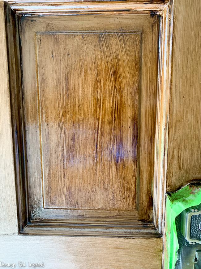 How to Paint a Door to Look Like Wood (It's Easier Than You Think!) -  Average But Inspired