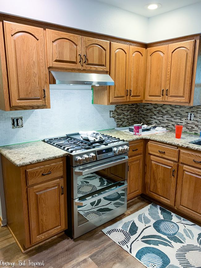 How to Paint a Kitchen Tile Backsplash and Update Your Kitchen for Less
