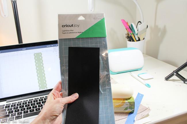 The Cricut Joy LightGrip Mat is perfect for cutting cardstock.