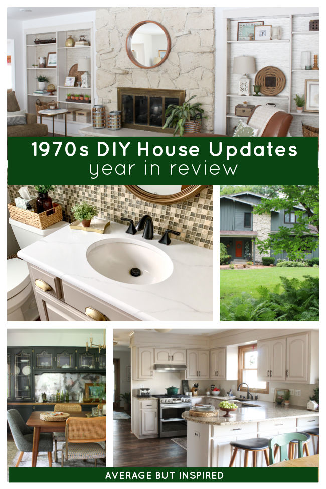 In just one year Bre from Average But Inspired updated so much of her "new" 1970s home - and much of it was done with paint alone! See what she accomplished in her year of DIY, and be inspired to make over your home with paint, too!