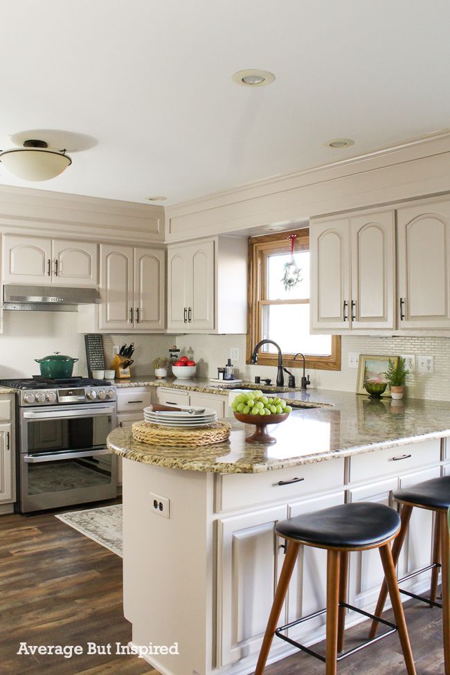 Diy Painted Oak Kitchen Cabinets Makeover