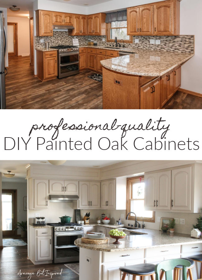 Professional Quality Diy Painted Oak Cabinets 