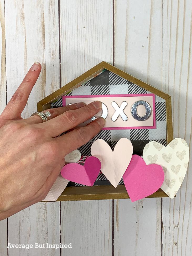 Dollar Tree Wood Heart Decoration Easy Diy Valentine's Day or any day 