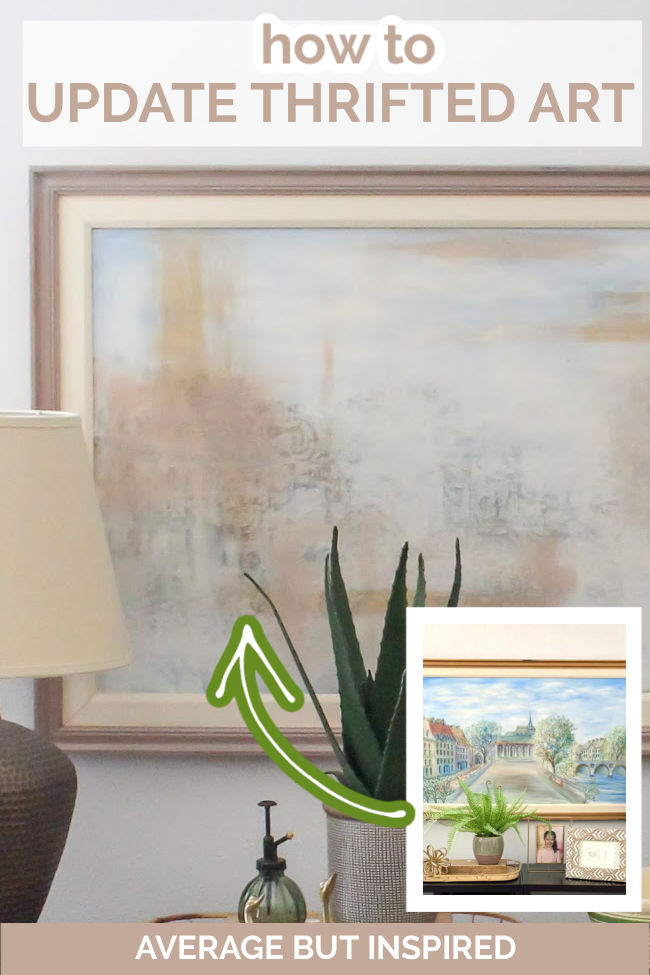 Modern Thrift Store Art Makeover - Average But Inspired