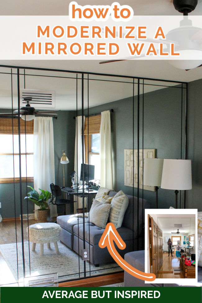Modernizing A Mirrored Wall Tape To, What To Do With A Mirrored Wall
