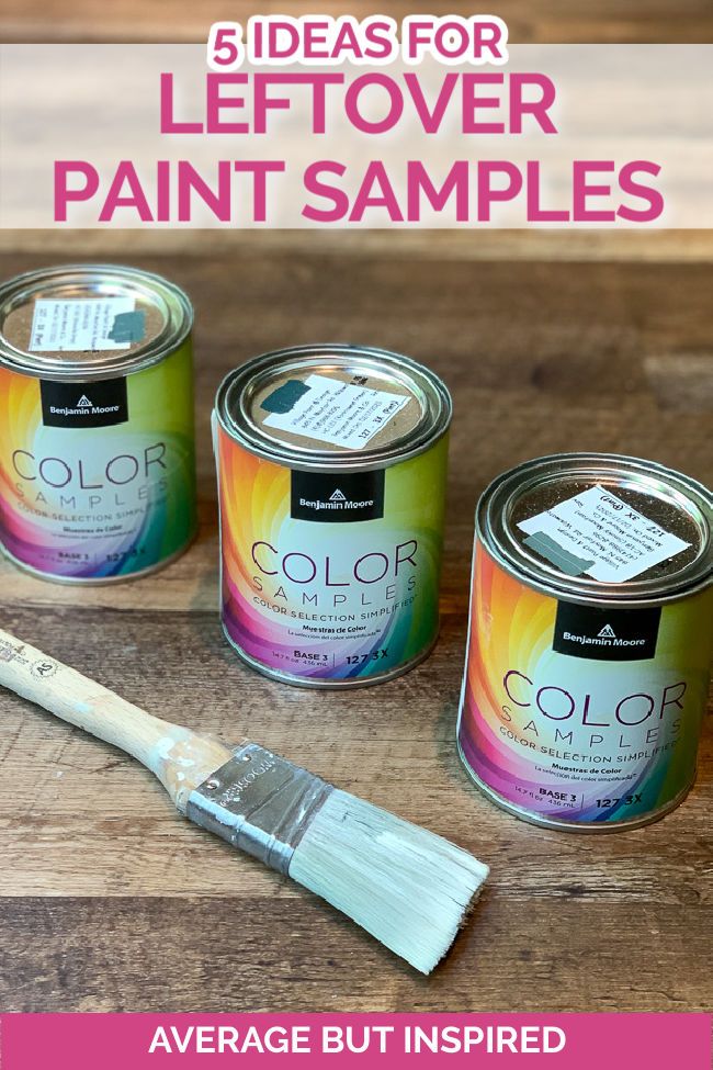 If you have leftover paint samples, read this post to get great ideas of ways to use up sample paint pots!