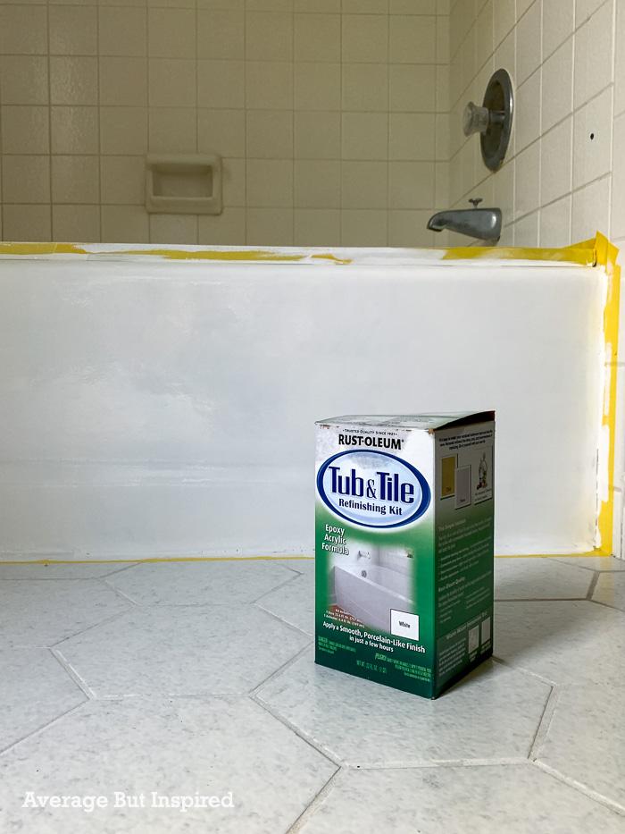 How to Paint a Tub with Rustoleum Tub Paint (& What NOT to