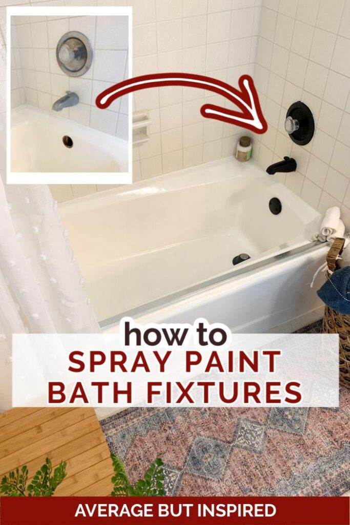 Learn how to spray paint a faucet and update your bathroom fixtures in no time!