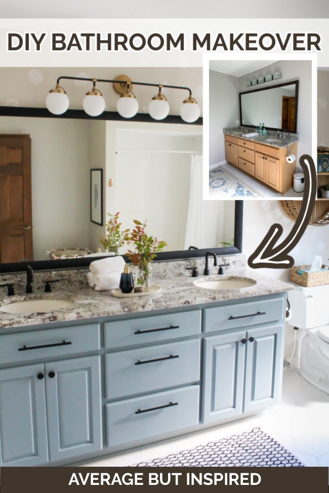 Caitlin's First MOTO Reveal - A Vintage Bathroom Gets A Modern