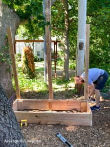 Freestanding DIY Outdoor Privacy Screen - Average But Inspired