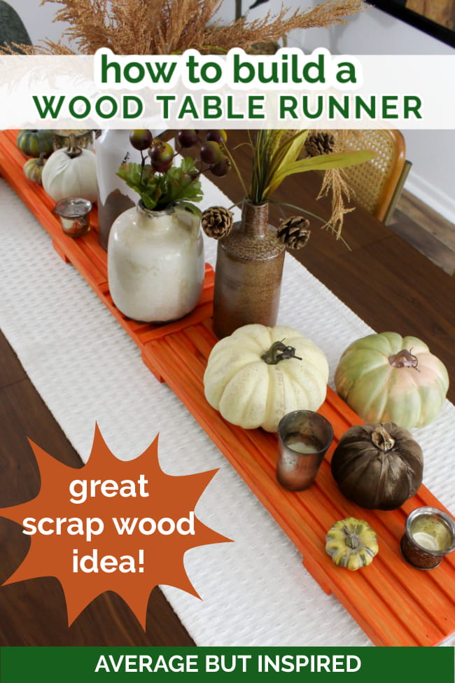 Learn how to make a DIY wooden table runner. It's a great beginner build project!