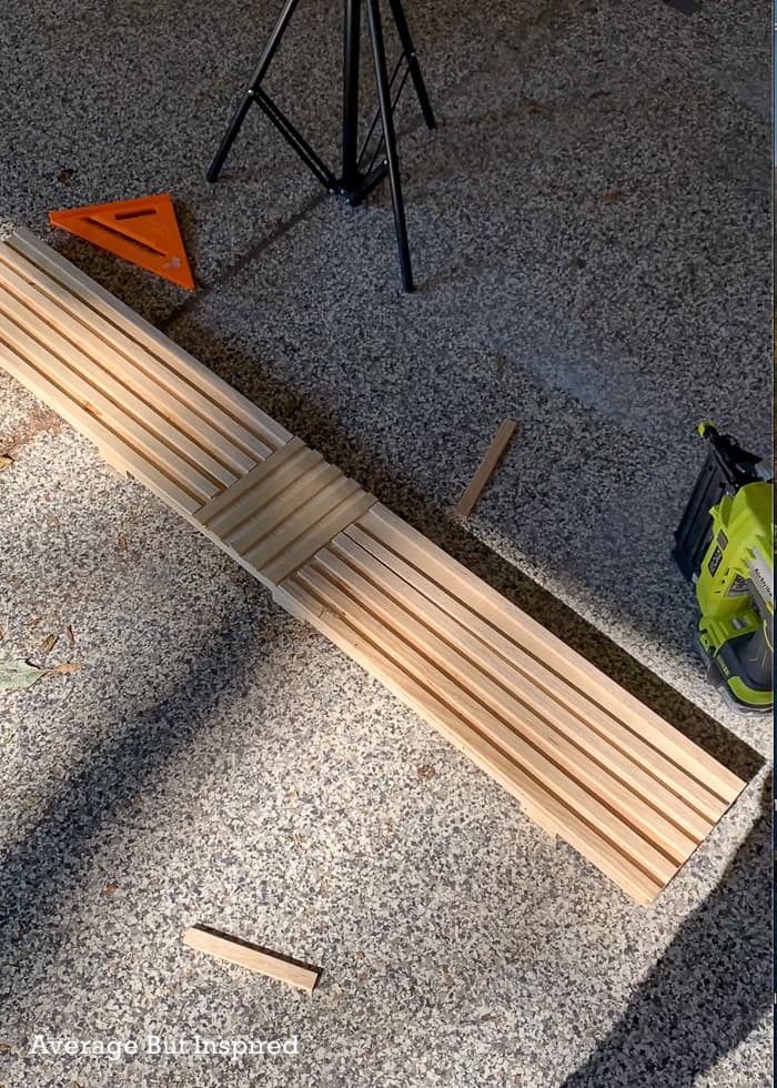 Wood Table Runner DIY Scrap Wood Project Average But Inspired