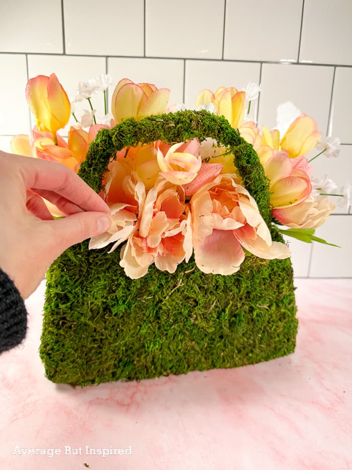 Moss Monogram Floral Arrangement - Step-By-Step Tutorial