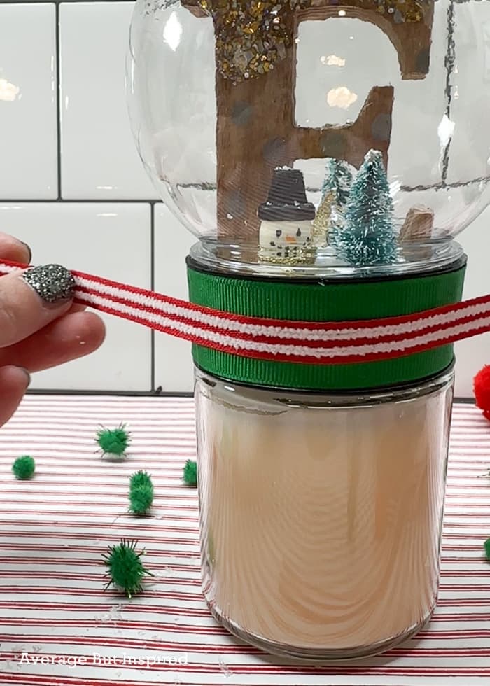 DIY Snow Globe Candle