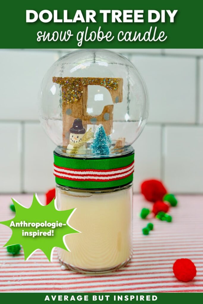 DIY Snow Globe Candle
